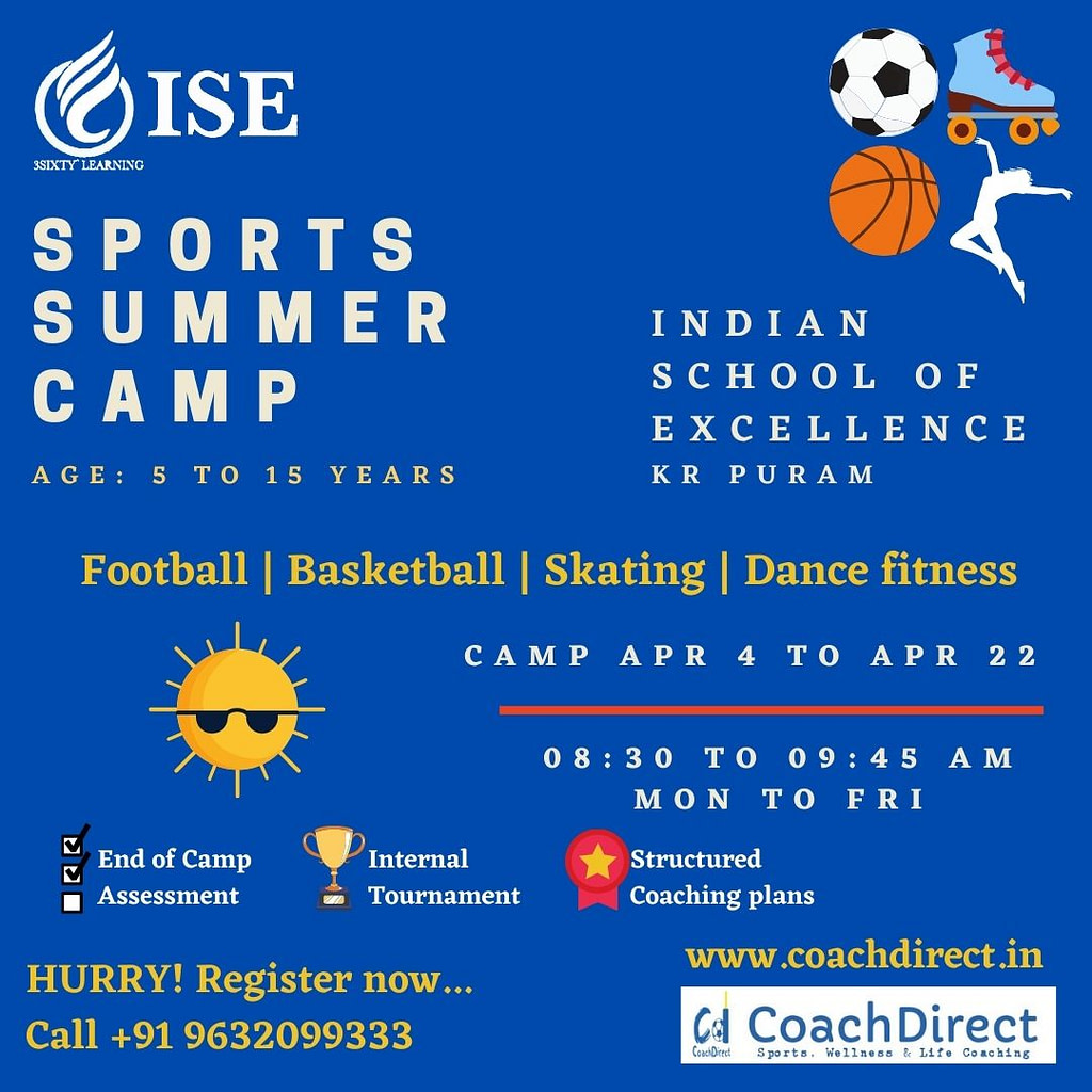 ISE Sports summer camp KR Puram